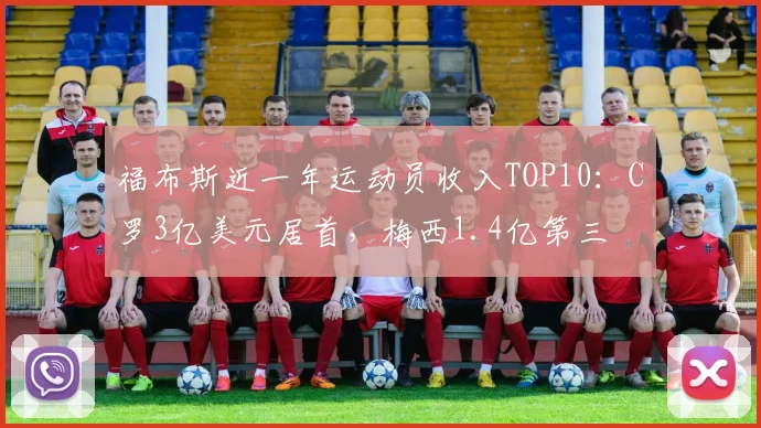 福布斯近一年运动员收入TOP10:C罗3亿美元居首,梅西1.4亿第三